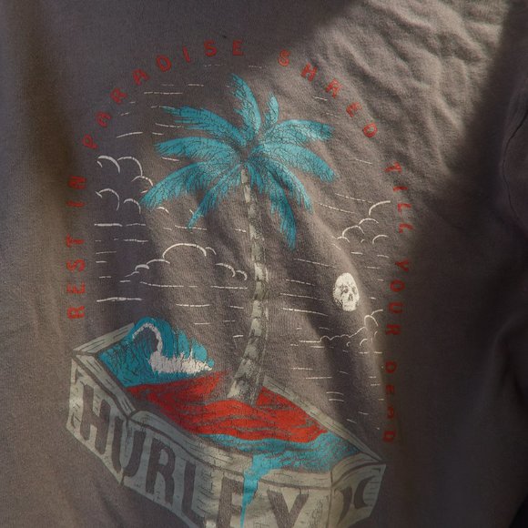 90's HURLEY BACKPRINT HOODIE - Picture 3 of 3